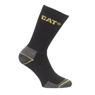 Caterpillar Crew Herren Arbeitssocken / Socken, 3 Paar (Schwarz)