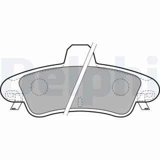 Delphi Bremsbel?ge hinten Ford Cougar Mondeo LP1725