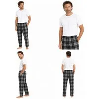 Rungassi Pyjamahose GIANVAGLIA Basic Herren Pyjamahose Schlafanzughose 752 Grau XXXL