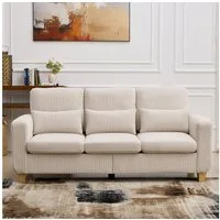 CANMOV Schlafsofa Canmov 2&3 Sitzer Sofa, Sofas Wohnzimmer mit Seitentasche & Kissen, kleines sofa, schlafsofa dauerschläfer, 176cm Breite, couch