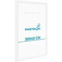 PHOTOLINI Bilderrahmen modern mit bruchsicherem Acrylglas, Holz MDF für Fotos & Poster, für 1 Bilder (1 Einzelrahmen), Posterrahmen 30x45 cm zum Aufhängen