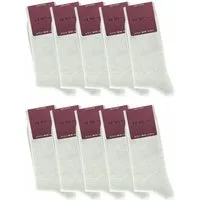 ca·wa·so Komfortsocken für Damen aus 100 % Baumwolle - Reine Baumwollsocken - Weiche Socken (10 Paar) Doppelt verstricktes Garn & gekämmte Baumwolle für lange Haltbarkeit