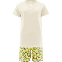 Erwin Müller Pyjama Damen-Shorty Single-Jersey gemustert