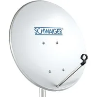 Schwaiger SPI440.0 Sat-Spiegel (42 cm, Stahl, hellgrau)