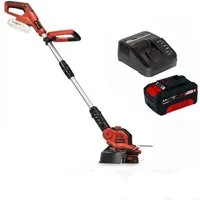 Einhell Akku-Rasentrimmer Rasentrimmer GE-CT 18/28 Akku 4.0 Ah Ladegerät Ø 28mm, Fadentrimmer