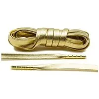 Basicwear Germany Schnürsenkel Flache Lederschnürsenkel mit Metallspitzen