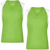 James & Nicholson Lauftop Doppepack Atmungsaktives Damen Running Top JN394 (Doppelpack, 2er-Pack) Feuchtigkeitsregulierend