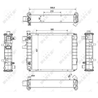 NRF Motork?hler gel?tet 52299