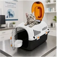 SNOEKIE Tiertransportbox SNOEKIE Transportbox für Katzen & kleine Hunde mit 2 Öffnungen