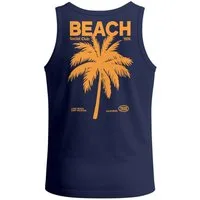 Neverless Tanktop Herren Tank-Top Backprint Beach Social Club Retro Sommer Shirt mit mit Print