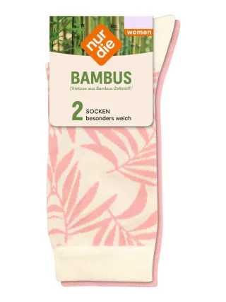 NUR DIE Damen Socken Bambus¹ Fancy 2er Pack