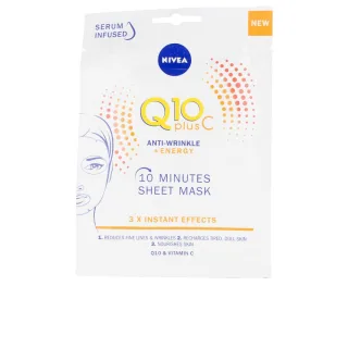 Q10+ Vitamin C Anti-Falten+energizing Gesichtsmaske 1 Stück