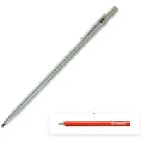BAUHELD Montagewerkzeug Anreißnadel Hartmetall, (Reißnadel aus hochwertigem Stahl, Zubehör für Streichmaß, Stahllineal, Anschlagwinkel)
