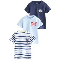 Next T-Shirt T-Shirts mit Applikation, 3er-Pack (3-tlg)