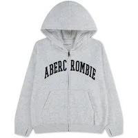 Abercrombie Kids Kapuzensweatjacke AFB LOGO FULL ZIP HOODIE mit Daumenlöchern