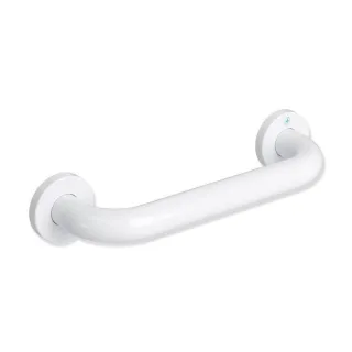 Hewi 477 active+ Wannengriff 477.31D10098 250mm, signalweiß, antimikrobiell, Rosetten Ø 60mm