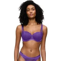 Triumph Balconette-BH Palina Moonlight Kiss Triumph x Palina Rojinski, gefütterte Spacer-Cups, Spitze, Glitzergarn
