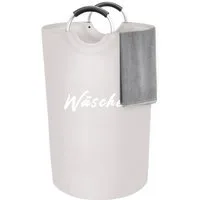 hausleben Wäschekorb mit Aluminiumgriffen (1 St), faltbar mit wasserabweisender PE-Beschichtung
