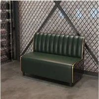 Muxing 2-Sitzer Gastronomie Sitzbank 2 Sitzer gepolstert – Gastro Bank Diner Sofa, 1 Teile, für Restaurant, Café & Barl