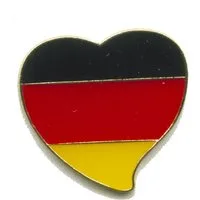 hegibaer Pins Deutschland Berlin BRD EU Patrioten Herz Metall Pin Anstecker 0380 (1-tlg), edel und exklusiv