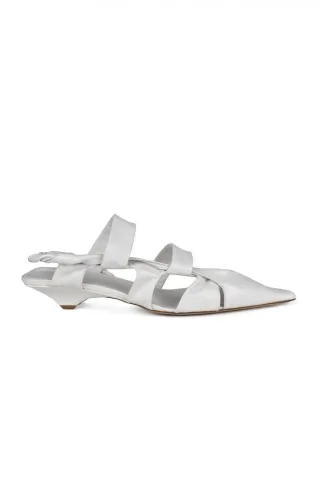 Bottega Veneta Sandalen BV Point Weiß