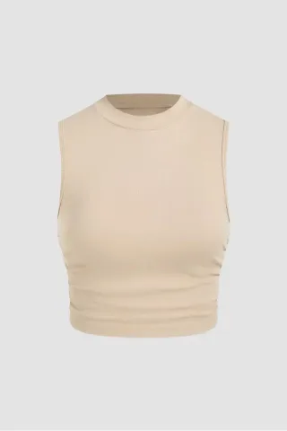 Einfache Bluse mit Raffung