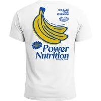 Neverless Print-Shirt Herren T-Shirt Power Nutrition, Lustiges Fitnessshirt mit Bananen mit Print