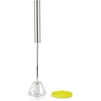 FALINGO Schneebesen-Rührelement Quirl Handrührer Milchaufschäumer zum Mixen & Rühren inkl. Standrack, Hohe Schlagkraft, Ersetzt elektrischen Mixer