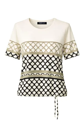 FRANK WALDER - Shirt NOS mit Raffung - Gr. - 40