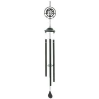 Home-trends24.de Windspiel Klangspiel Lebensbaum Willkommen Windspiel Metall