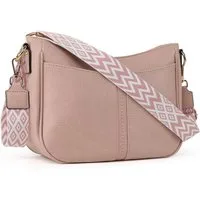 TAN.TOMI Umhängetasche Handtasche Damen mittelgroß Schultertasche Crossbody Bag, Damenhandtasche Mehrere Fächertaschen