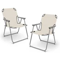 Spetebo Campingstuhl Camping Klappstuhl belastbar bis 120 kg - 2er Set (Anzahl, 1 St), zusammenklappbar