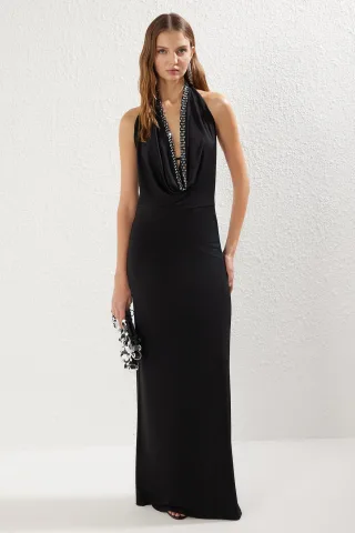 Schlichtes, ärmelloses Maxikleid für Damen, ideal für Abschlussfeiern, Ball und Abendveranstaltungen