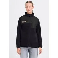 OXMO Fleecejacke OXNete Kuschelige Fleecejacke mit praktischen Taschen und Stehkragen