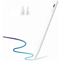 Ventarent Eingabestift Stylus Pen Pencil Smartpen für Apple iPad Air/Pro/Mini Touchpen Stift (1x Stylus Pencil für Apple iPads in weiß) USB-C, Kompatibel mit Apple iPad, magnetisch