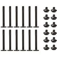 Set Radiatorschrauben M3x30mm / M3x5mm, Schrauben-Set schwarz, 24-teilig