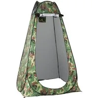 Stagecaptain Wurfzelt TZC-190 Quixie Camouflage Pop-up Toilettenzelt, Personen: 1 (inkl. praktischer Tragetasche), für viele Outdoor-Anwendungen wie z.B. als Duschzelt, Umkleide