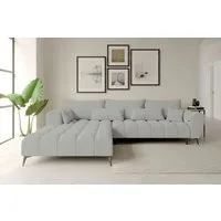 99rooms Ecksofa Ferrano, Sofa L-Form, Eckcouch, mit elektr. Sitztiefenverstellung, Bezug: Chenille EDEN
