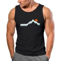 Neverless Tanktop Herren Tank-Top Berg Wandern Natur Outdoor Aufdruck Print Muskelshirt mit Print