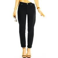 be styled Mom-Jeans Mom fit Jeans schwarze medium waist Boyfriendhose – Damen – j42k mit Stretch-Anteil