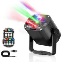 AeroAxis LED Discolicht 4500 mAh Disco Partylicht Can Licht RGB Bühnenlicht Party DJ Show, Timer-Funktion Empfindliche Musiksteuerung, LED fest integriert, RGB, Dynamisch Disco Lichteffekte, für Party, Home, Weihnachten Bühnenlicht