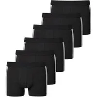Schiesser Boxershorts Organic Cotton mit seitlichen Streifen im 6er Pack