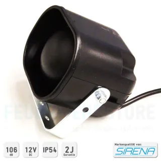 FWS-NANO Kompaktsirene deutsch 12VDC 106dB