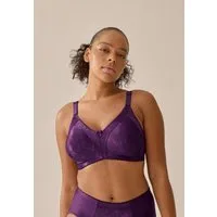 Naturana Minimizer-BH Minimizer (1-tlg) Shaping-Effekt, breite Träger, feminin, bügellos, Satin, Blumenmuster