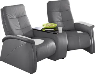 exxpo - sofa fashion 2-Sitzer "Tivoli, Kinosofa, bequem," mit Relaxfunktion, integrierter Tischablage und Stauraumfach