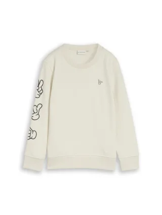 tom tailor kids - Basic Sweatshirt mit Print greyish white - Gr. - 98