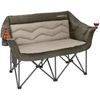 HOMECALL Campingstuhl Camping sofa Faltbar Karpfenstuhl Camping Couch Doppelter (1 St), Camping-Sitzbank Für 2 Personen, big 320 kg