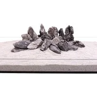 Aquaone Aquarium Aquarium Natursteine Mini Landschaft Seiryu Deko grau 1 Stück Gr.M 300-700g Nr.67 Rückwand Pagode Dekoration Aquascaping