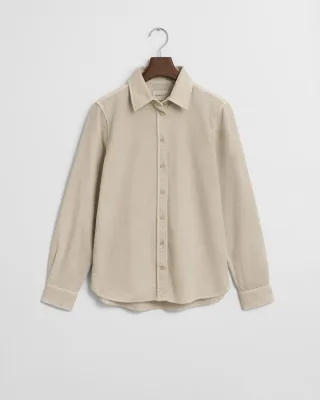 GANT - Regular Fit Cordbluse - Gr. - 40