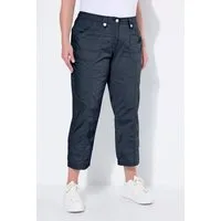 Ulla Popken Funktionshose 7/8-Cargohose Krempelriegel Komfortbund